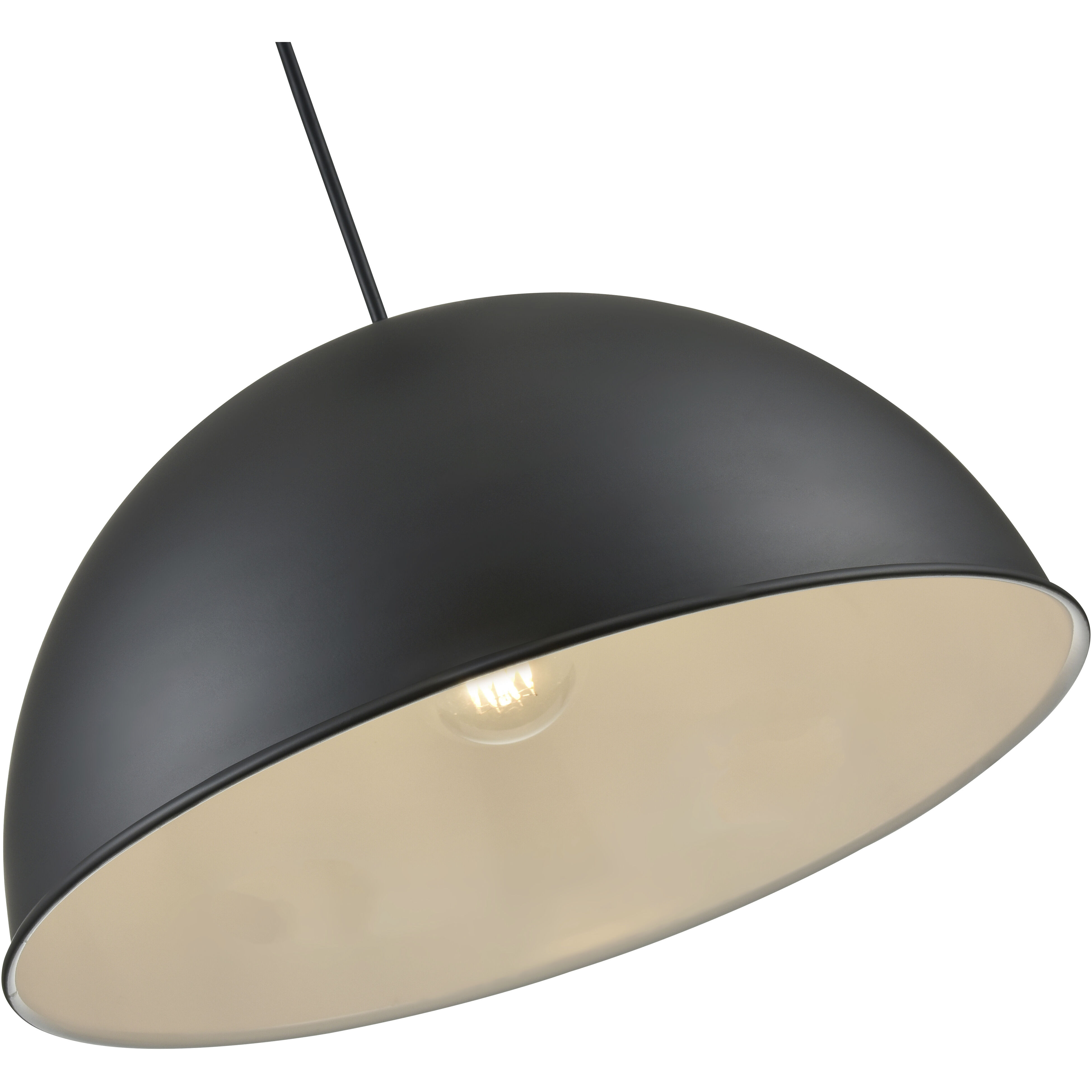 R Series 1 Light 18 inch Satin Black Outdoor Pendant
